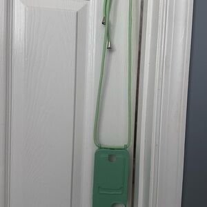 Green iPhone Case with Strap